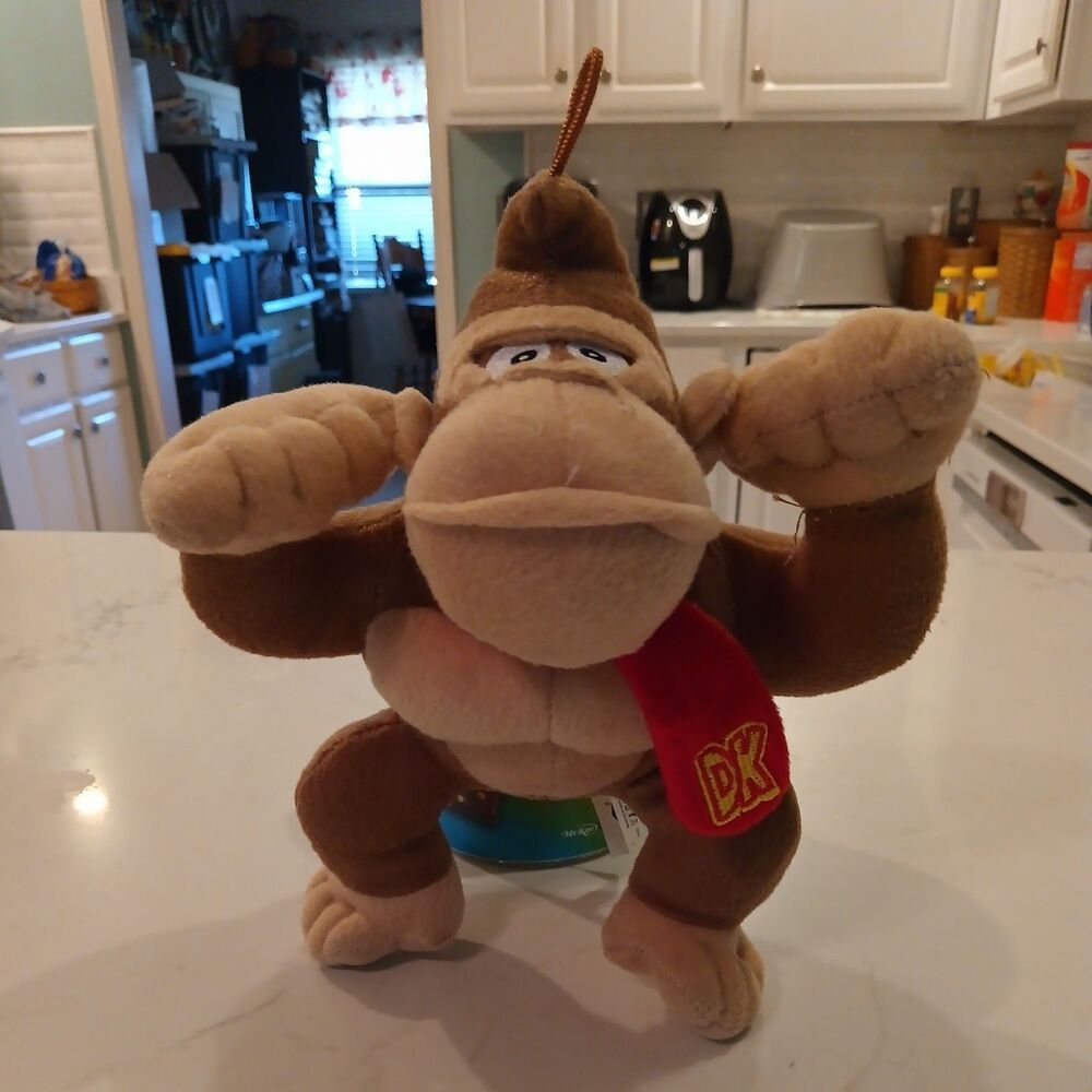 Official Nintendo Donkey Kong Plush Toy 10.5" with Tag - Good Stuff Super Mario